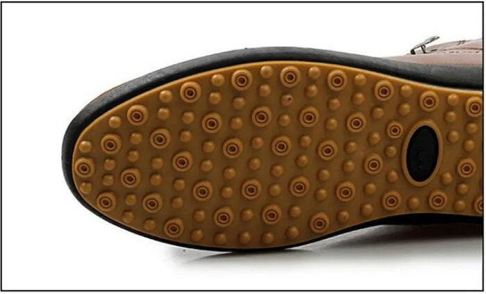 Sandals On Flat Shoes Men's Autumn & Winter Leather Boots