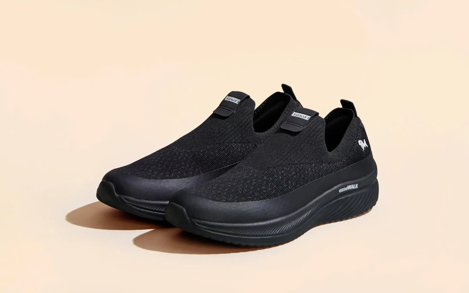 Ease Walk Slip Ons : Black Bandana Slip On