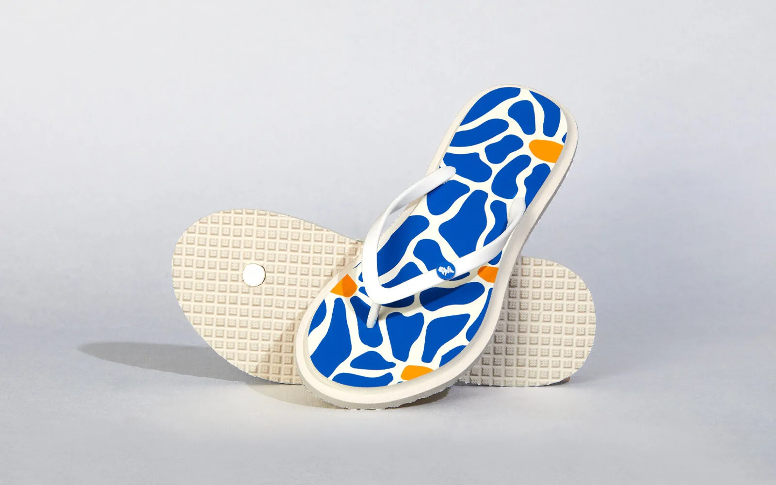 Printed Flip Flops : Blue Gorgeous Flip Flops