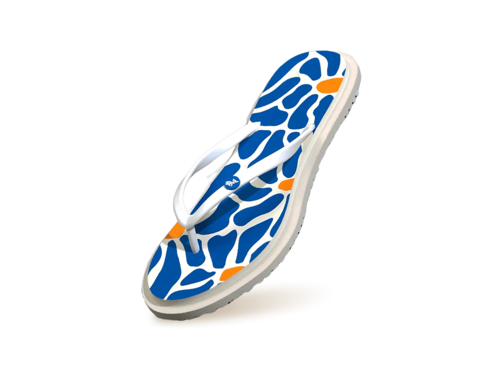 Plantar Fasciitis Sandals Flip Flops Printed Flip Flops : Blue