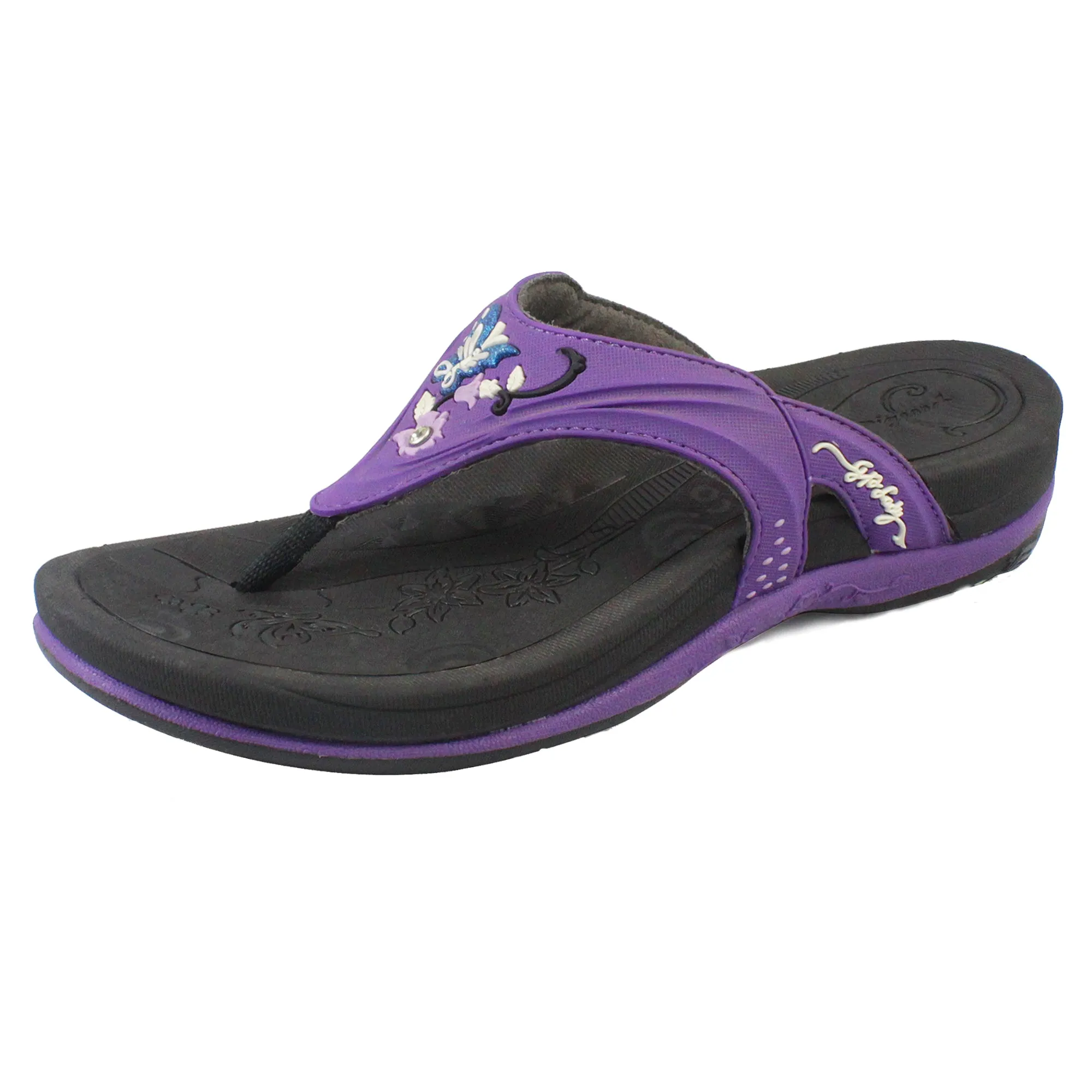 Cartoon Flip Flops Women Signature: 7532 Purple