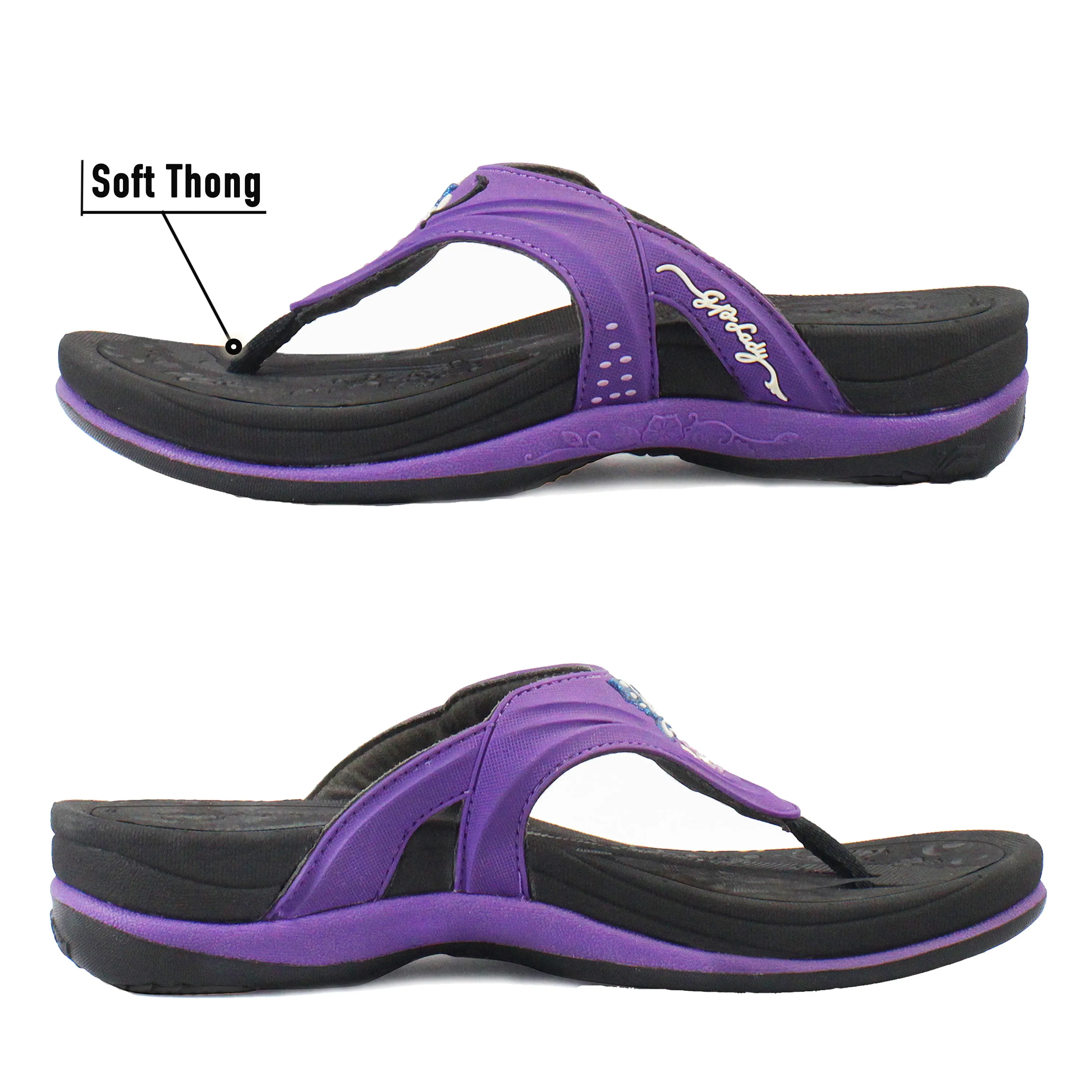 Women Signature: 7532 Purple Flip Or Flop New Show