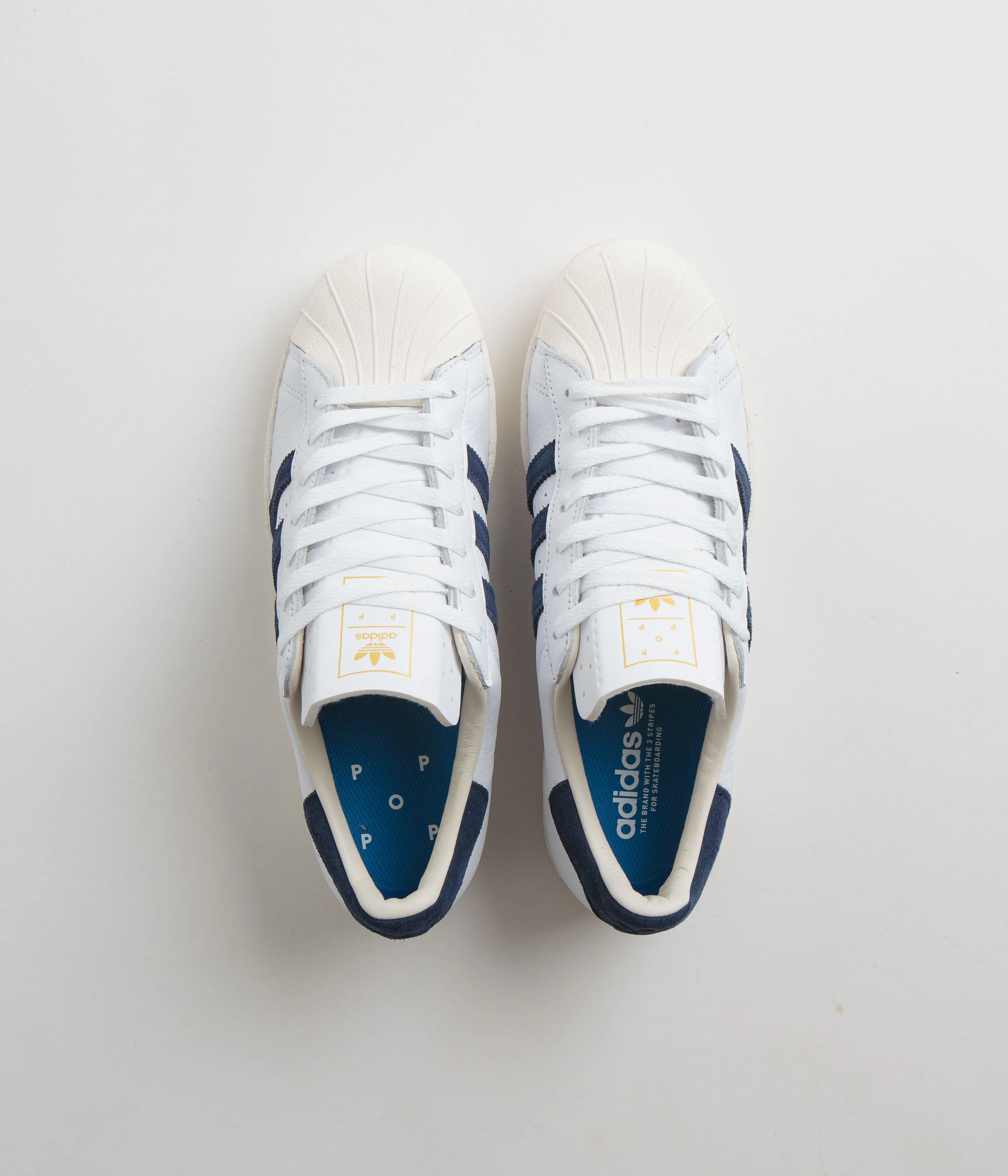 Adidas Own The Game 2.0 Basketball Shoes Adidas x Pop Trading Company Superstar ADV shoes - FTWR White / Collegiate Navy / Chalk White