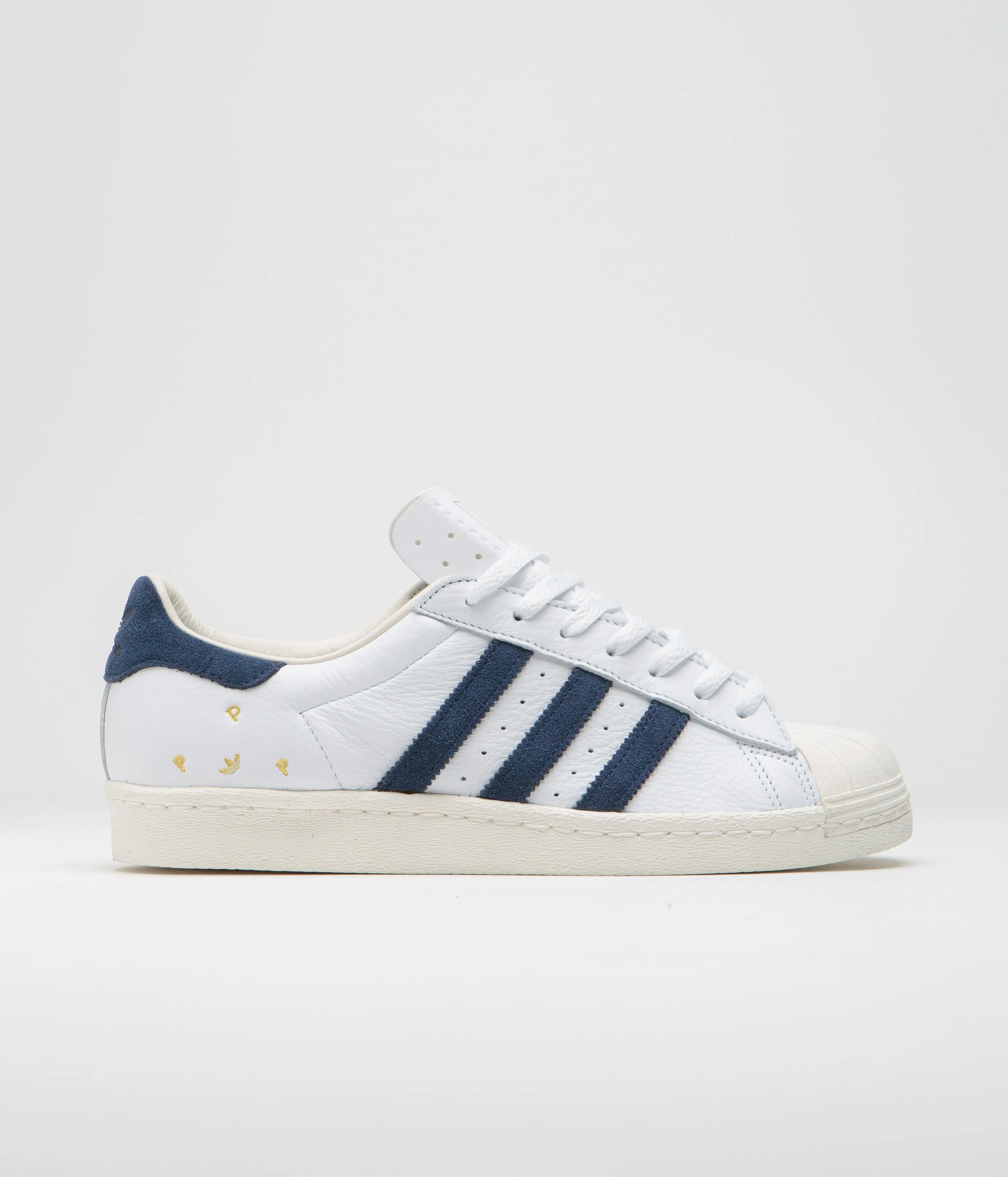 Adidas x Pop Trading Company Superstar ADV shoes - FTWR White / Collegiate Navy / Chalk White Adidas Casual Running Shoes