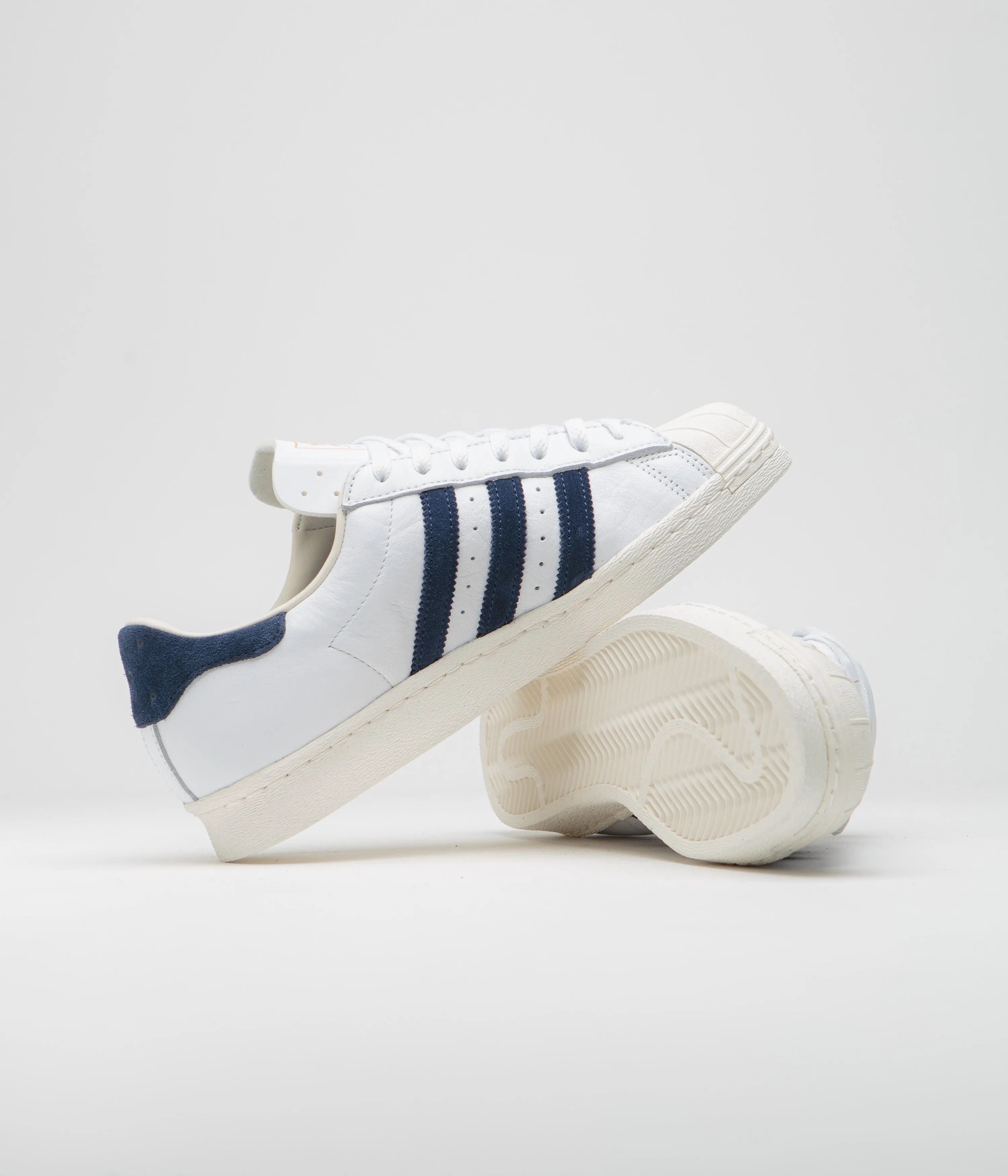 Tracy Mcgrady Adidas Shoes Adidas x Pop Trading Company Superstar ADV shoes - FTWR White / Collegiate Navy / Chalk White