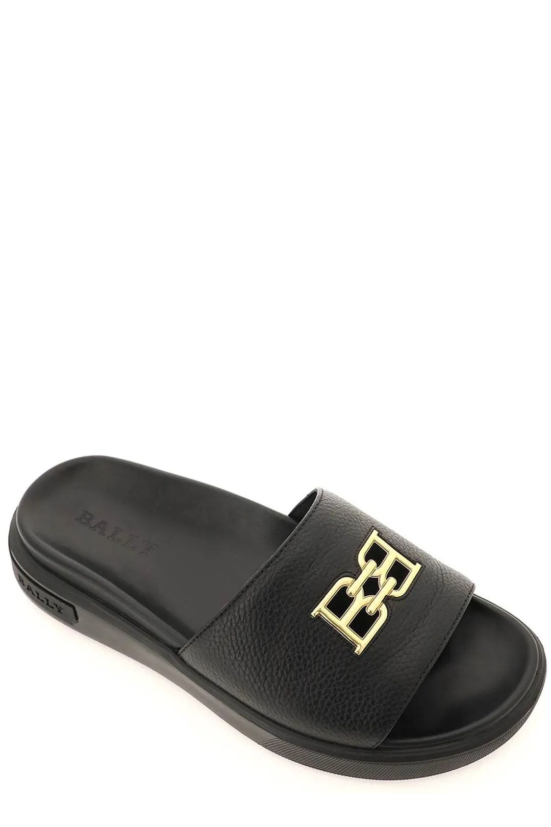 90s French Jelly Sandals Bally Jaxons Logo Plaque Slip-On Slides