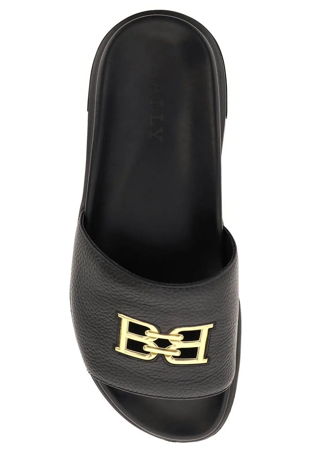 Bally Jaxons Logo Plaque Slip-On Slides Swimming Sandals