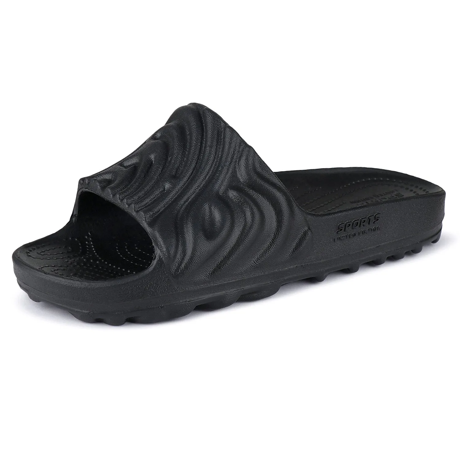 Bersache Extra Soft Classic Casual with Back Strap Regular wear with Ultra Soft & Flexibility Technology Flip-Flop for Men's/ Boy's 6050-Black Elvis Slippers