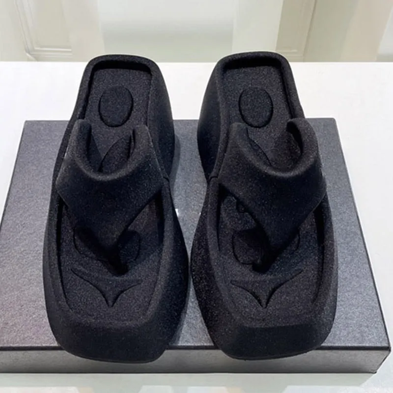 Rasta Flip Flops Women Heels Sandals Wedge Sandal With Platform Summer Sandals Shoes Heels Flip Flops