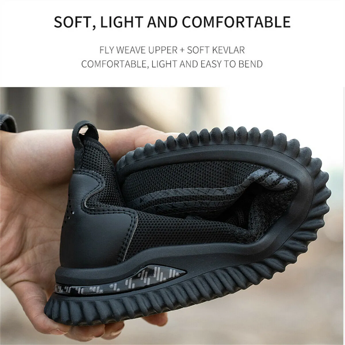 Composite Steel Toe Shoe Men Indestructible Safety Sneaker Comfortable Work Shoes Best Winter Work Boots Canada