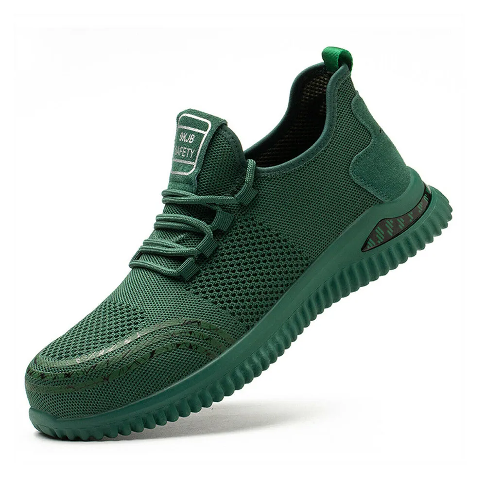 Work Boots Pull On Composite Steel Toe Shoe Men Indestructible Safety Sneaker Comfortable Work Shoes