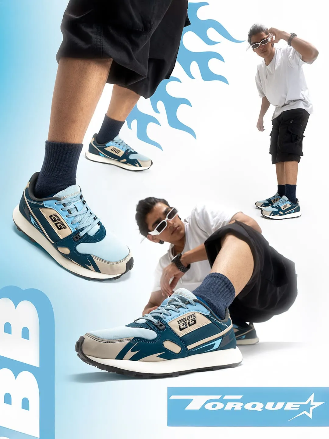 Bacca Bucci TORQUE Rugged Edge Activewear Sneakers Heels To Flats Shoes