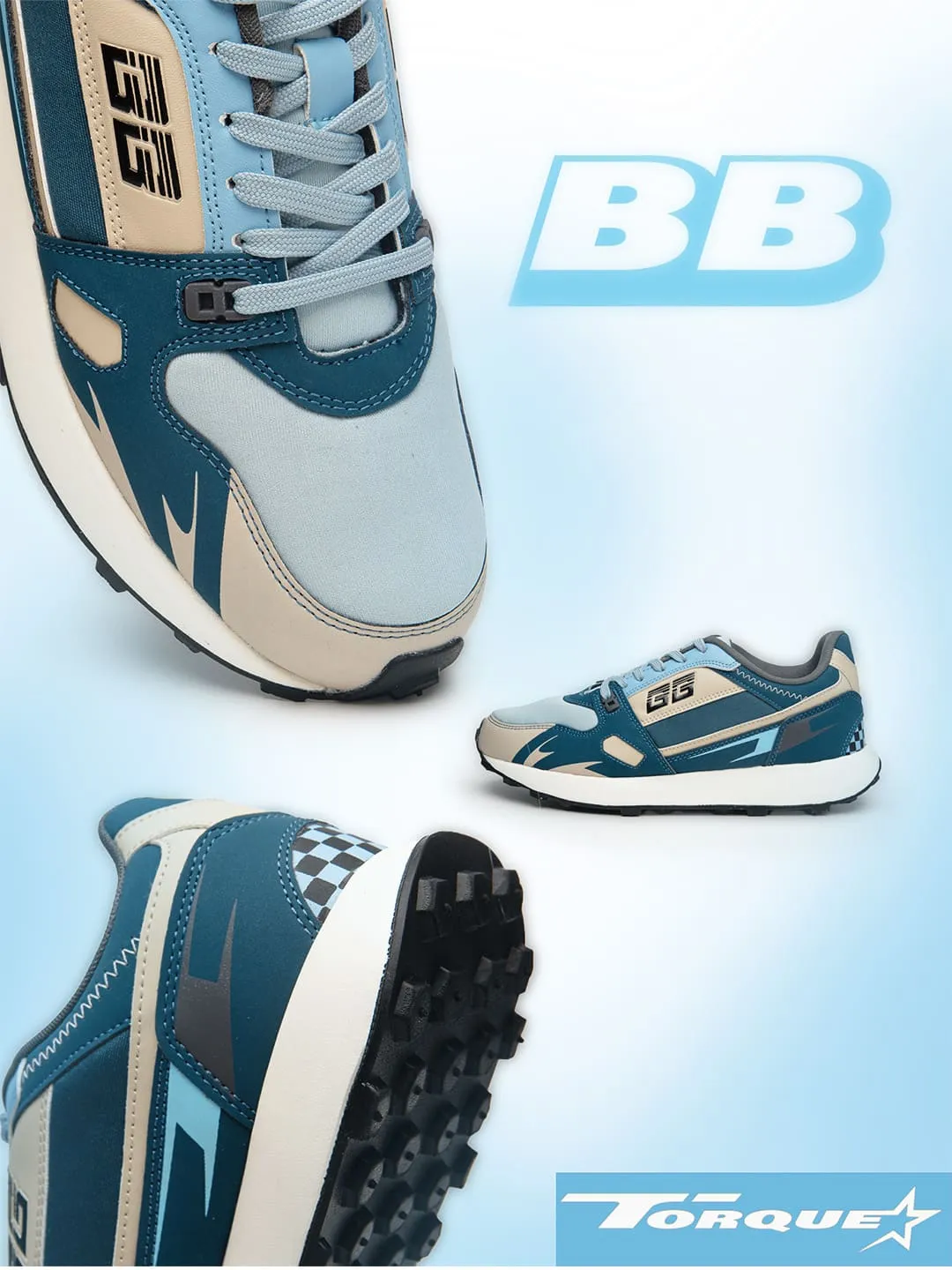 Bacca Bucci TORQUE Rugged Edge Activewear Sneakers Denim Shoes