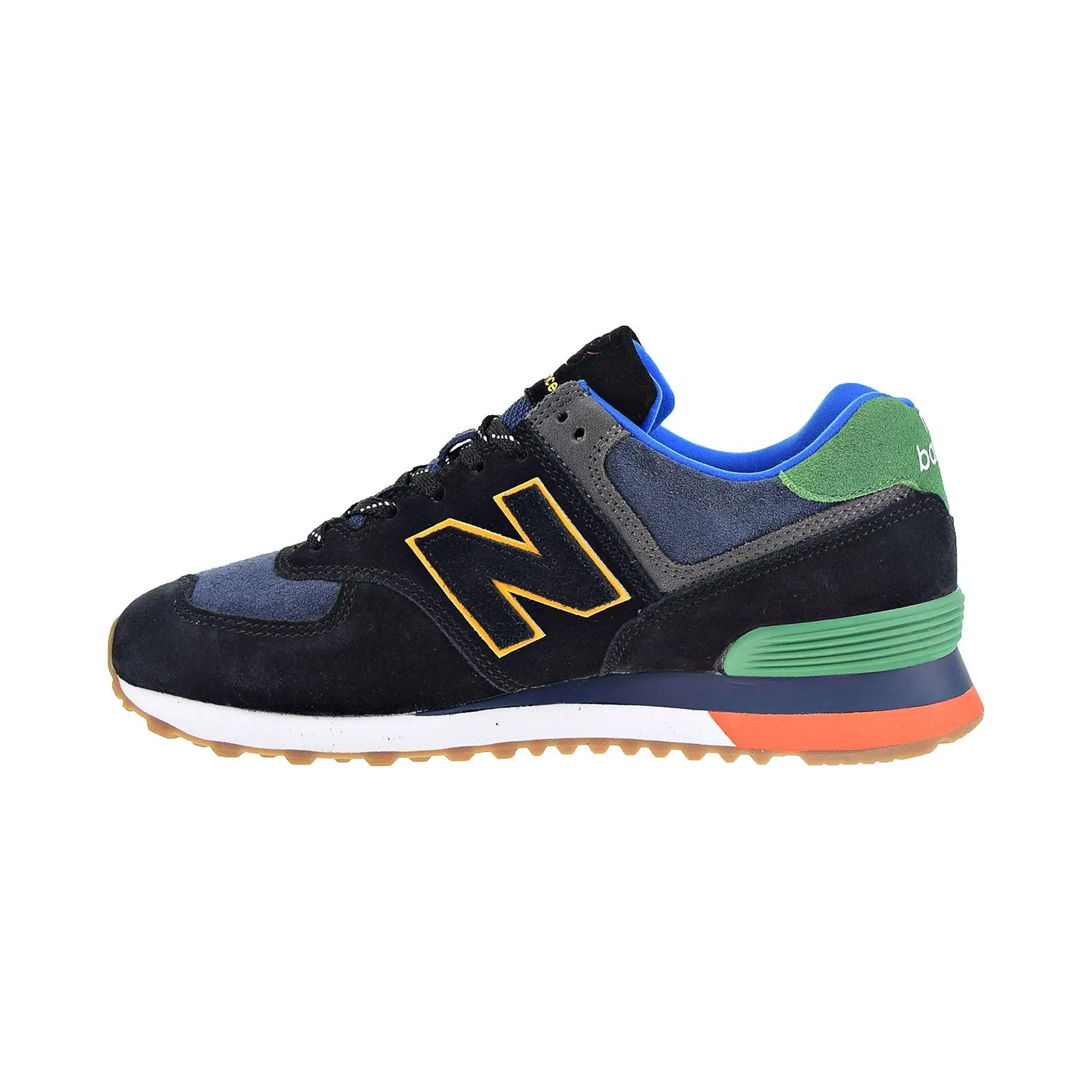 New Balance 574 Aurora Nights Men's Shoes Black/Green New Balance Narrow Womens Shoes