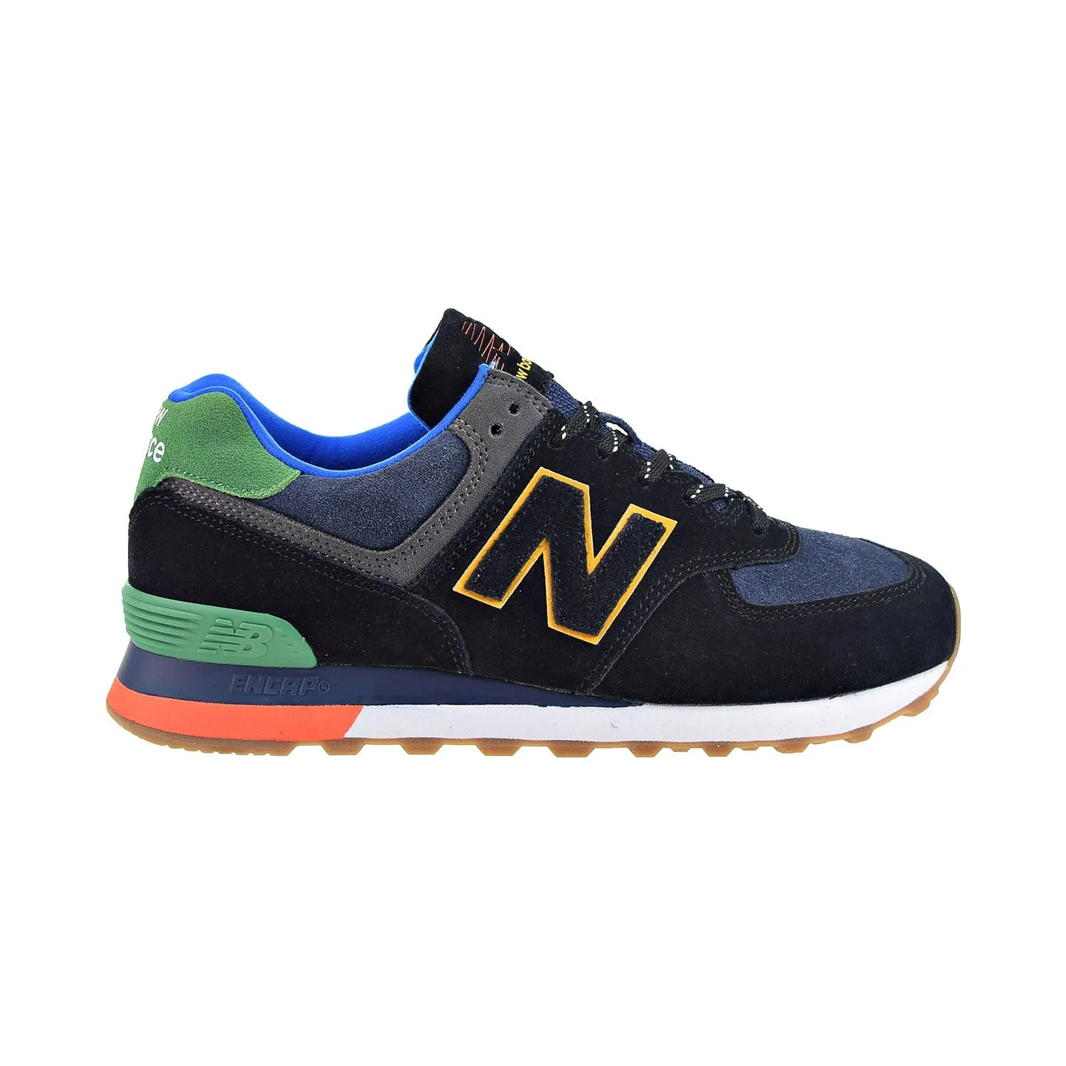 New Balance 574 Aurora Nights Men's Shoes Black/Green New Balances 9060 Women