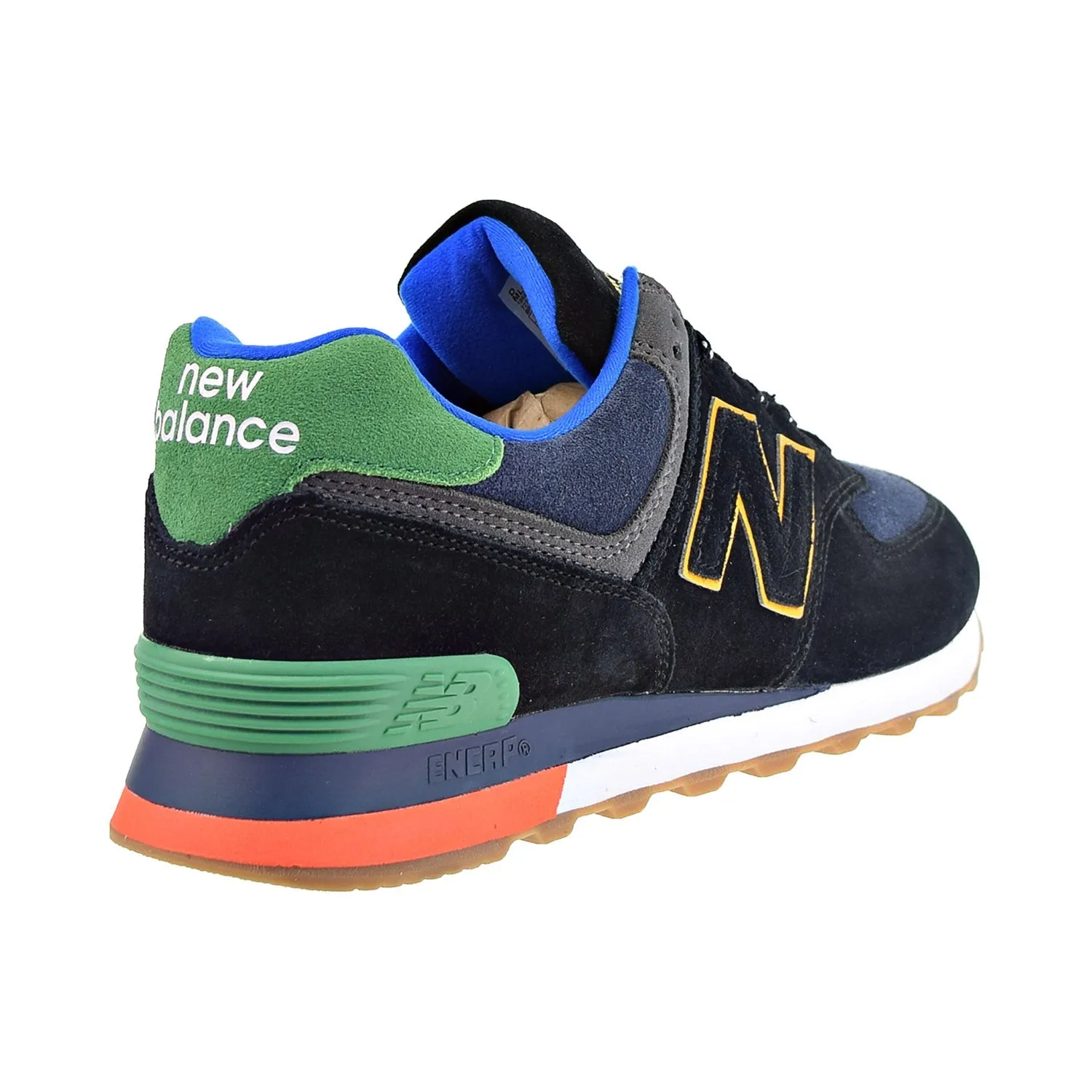 New Balance 574 Aurora Nights Men's Shoes Black/Green Women's New Balance Nergize