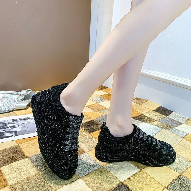 Madden Sneakers Women's Rhinestone Chunky Bottom Casual Trainers Shoes