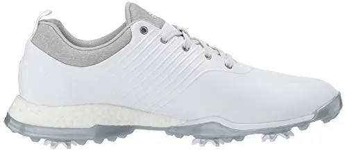 adidas Women's Adipower 4ORGED Golf Shoe, FTWR White/Silver Metallic/Clear Onix, 9 M US Adidas Boat Shoes