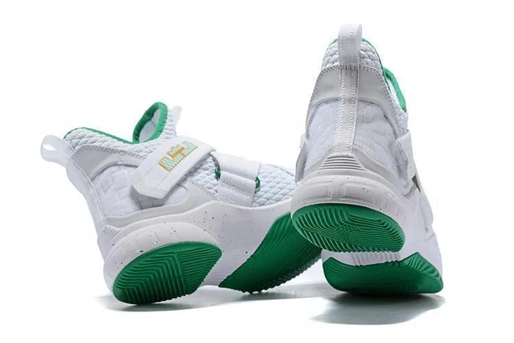 Asics Fitness Shoes Nike Lebron Soldier XII 12 SFG EP Grey White Green Men Shoes Sale Size US7,8,8.5,9,10,11,12