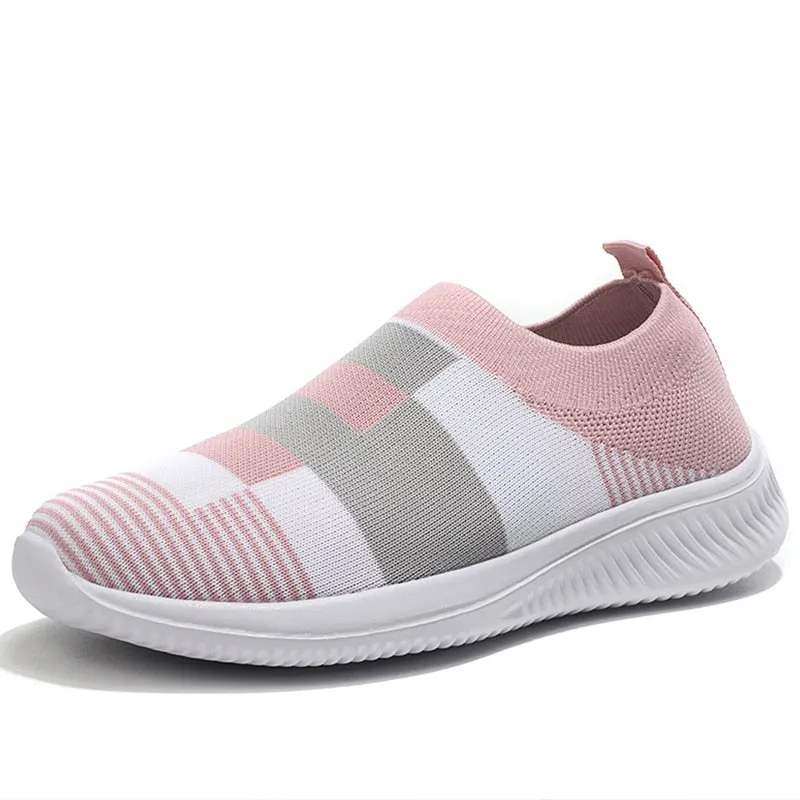 Kool Kiy Sneakers Vulcanized Knitted Sneakers Shoes For Women