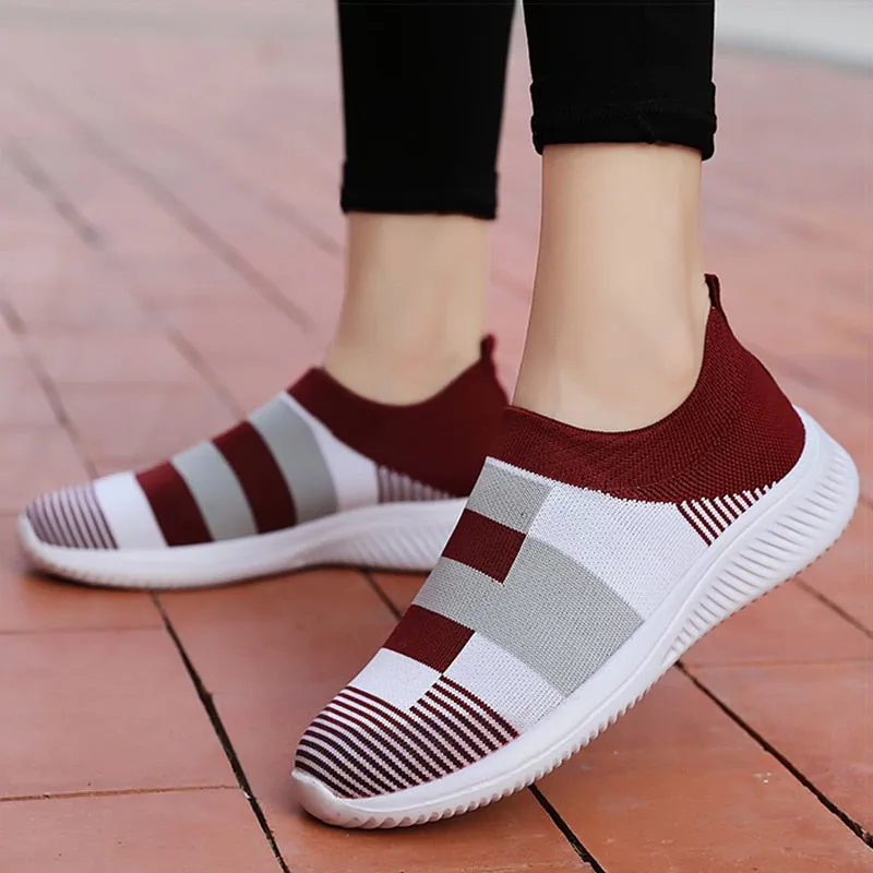 Sneakers Imdb Vulcanized Knitted Sneakers Shoes For Women