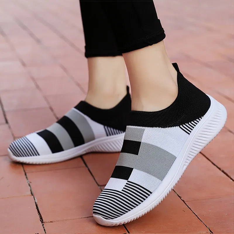 Vulcanized Knitted Sneakers Shoes For Women Sneakers Kobe