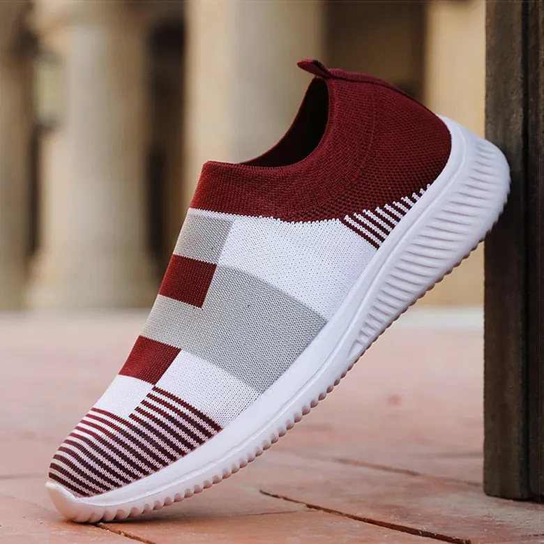 Vulcanized Knitted Sneakers Shoes For Women Hola Sneakers