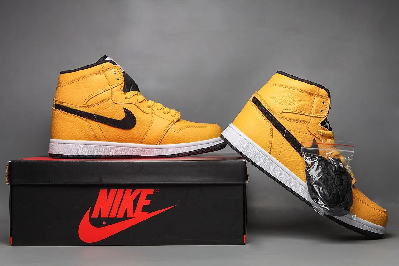 Nike Air Jordan 1 Mid 'University Gold' Sneaker Shoes Sale Men Size 7-12 Metallic Asics Shoes