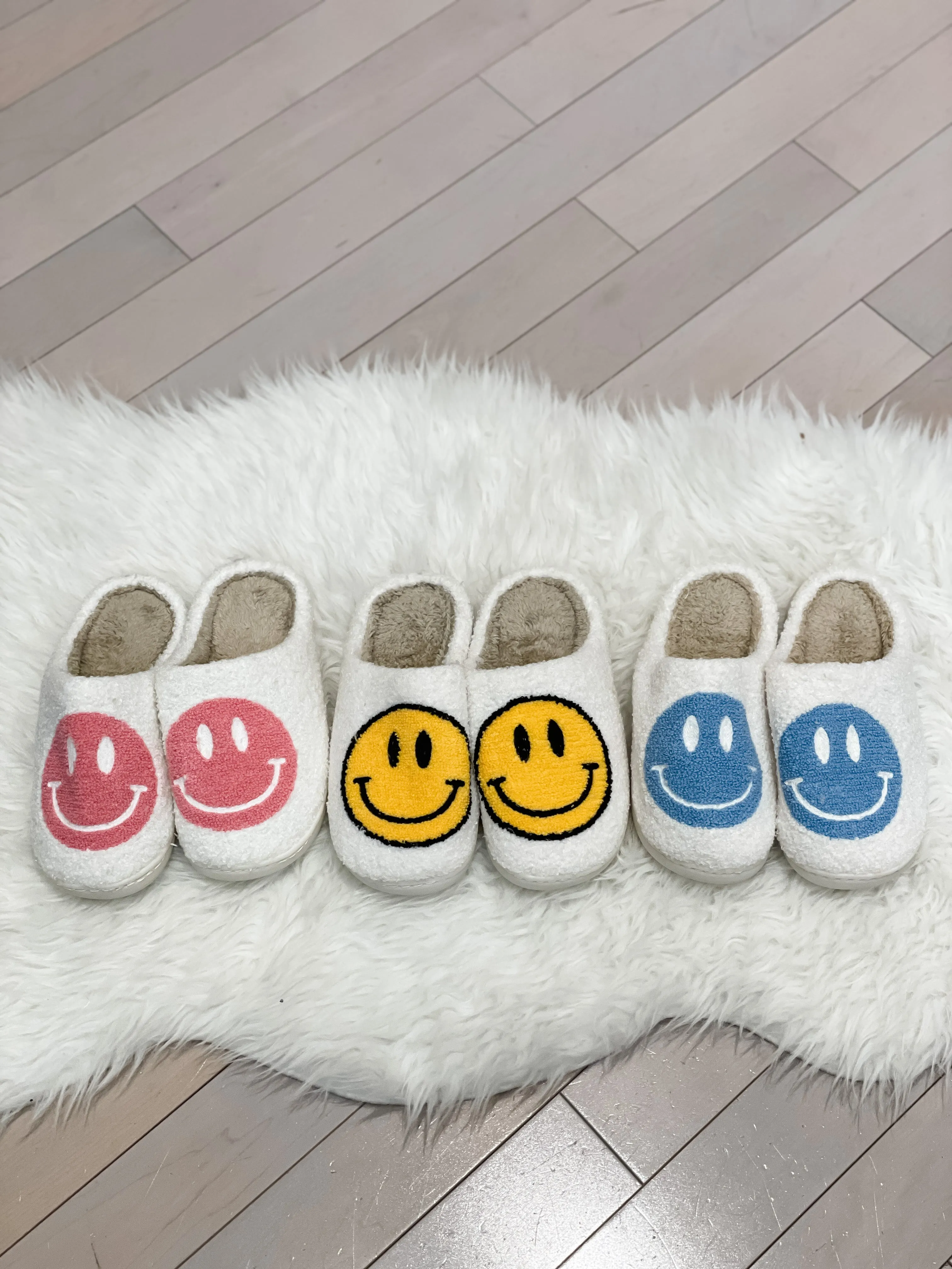 smiley fuzzy slipper Cosyfeet Slippers