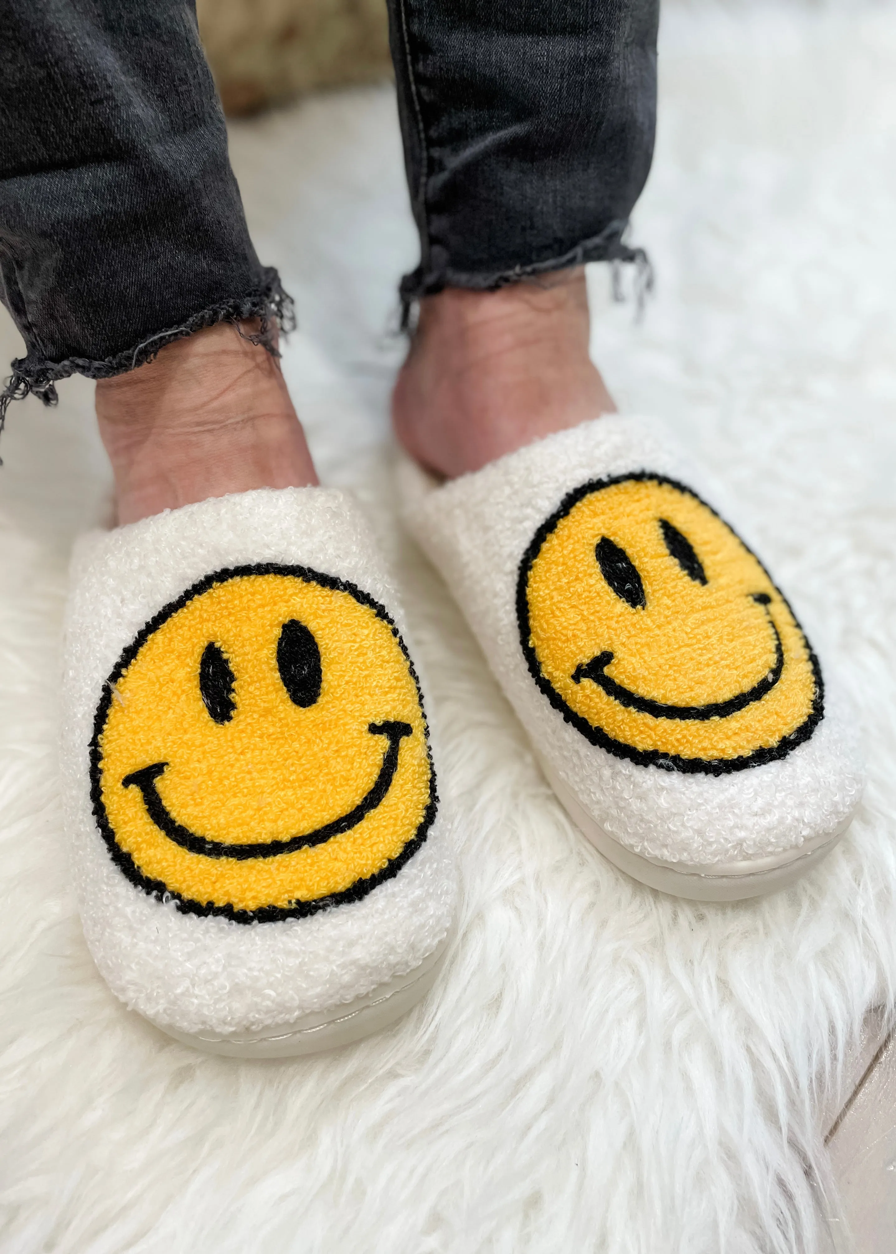 smiley fuzzy slipper Thanksgiving Slippers