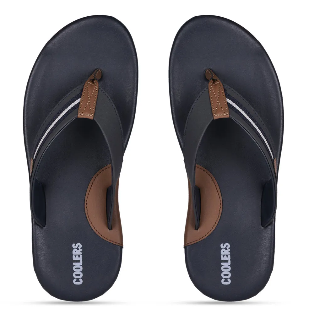 Coolers Casual Navy Blue Flip Flop For Men BRYSON-1E By Liberty Slippers Black Friday