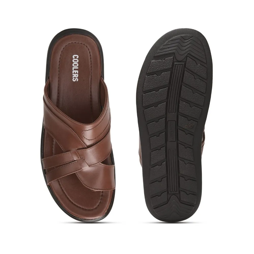 Arch Support Boot Slippers Coolers Casual Tan Toe Ring Slipper For Men LG-735 By Liberty