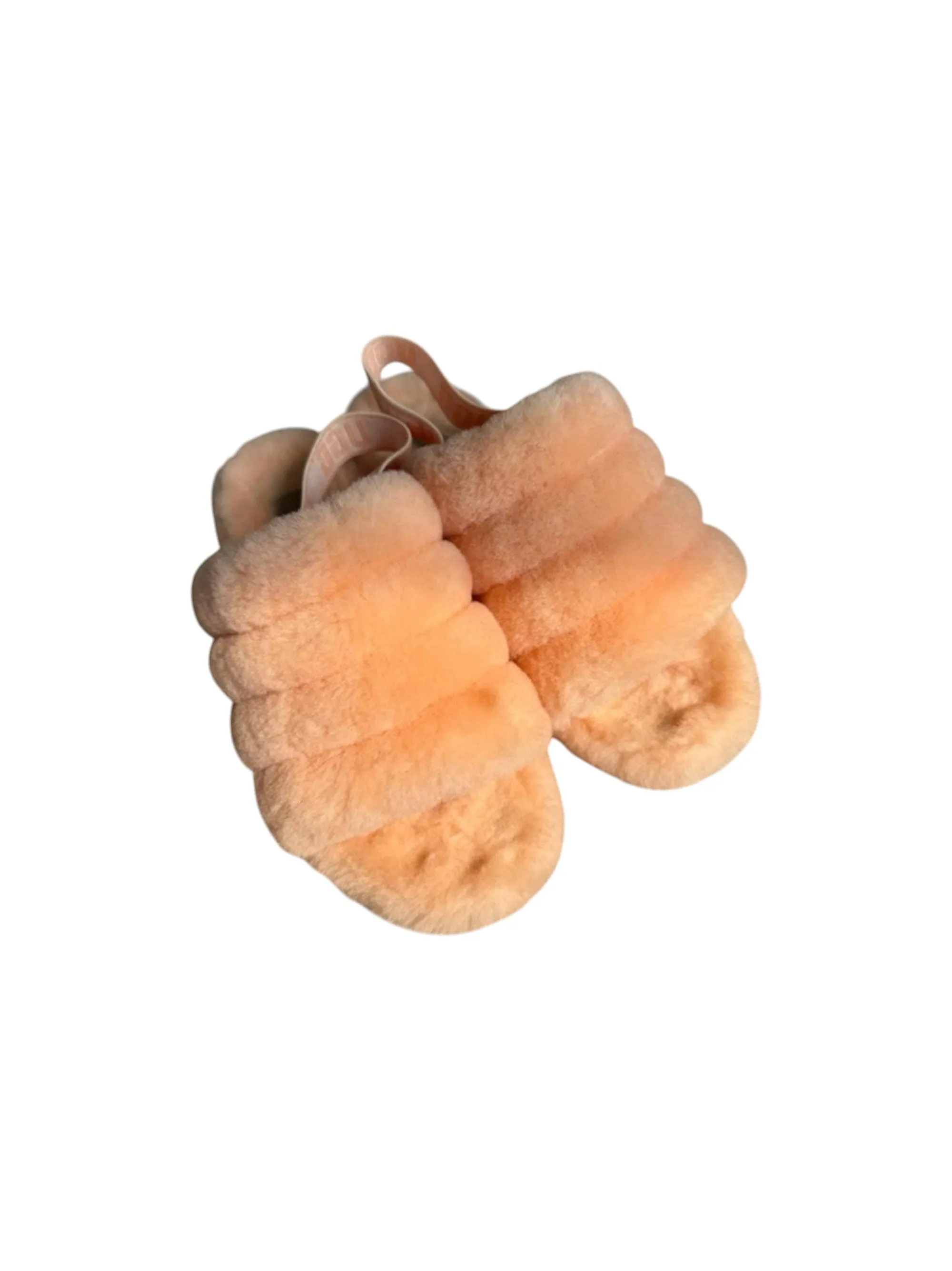 6e Slippers Women's Faux Fur Slipper,Peach
