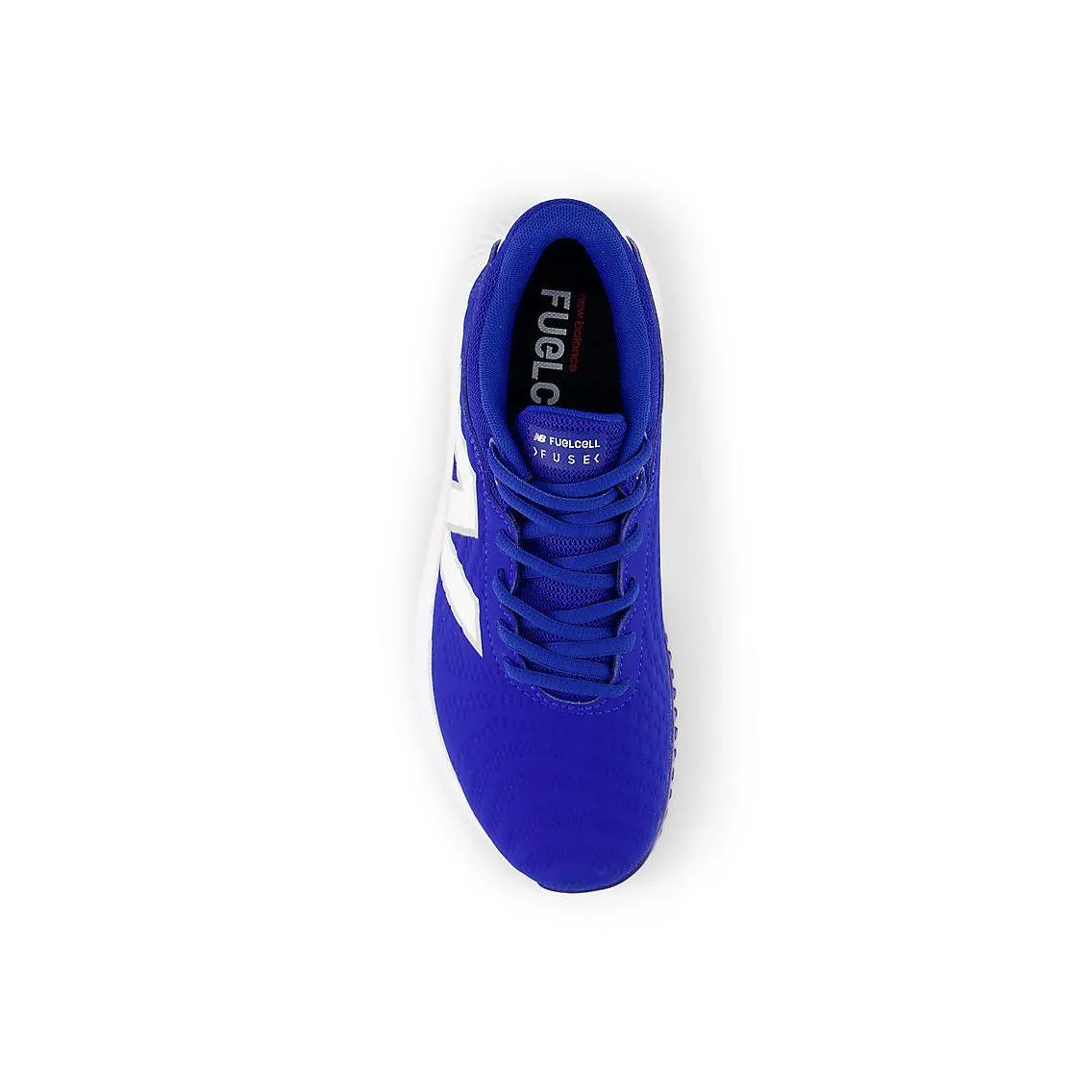 Walking New Balance Womens Shoes New Balance Women's FuelCell FUSE v4 Turf Trainer Softball Shoes - Team Royal/Optic White - STFUSEB4
