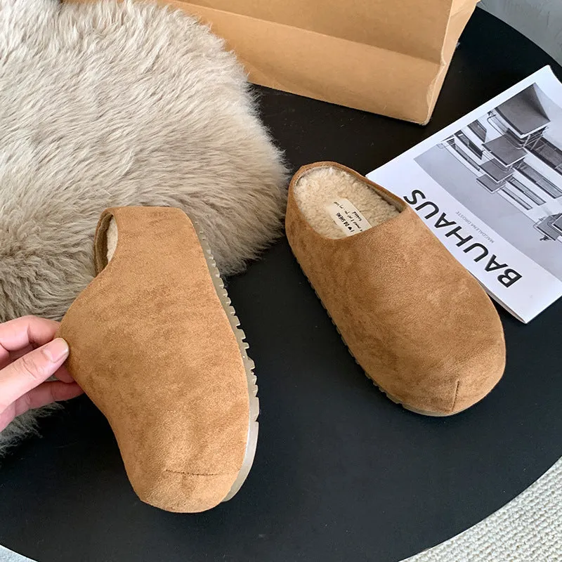 Carters Slippers Cozy Suede Winter Slippers with Plush Lining Non-Slip Sole