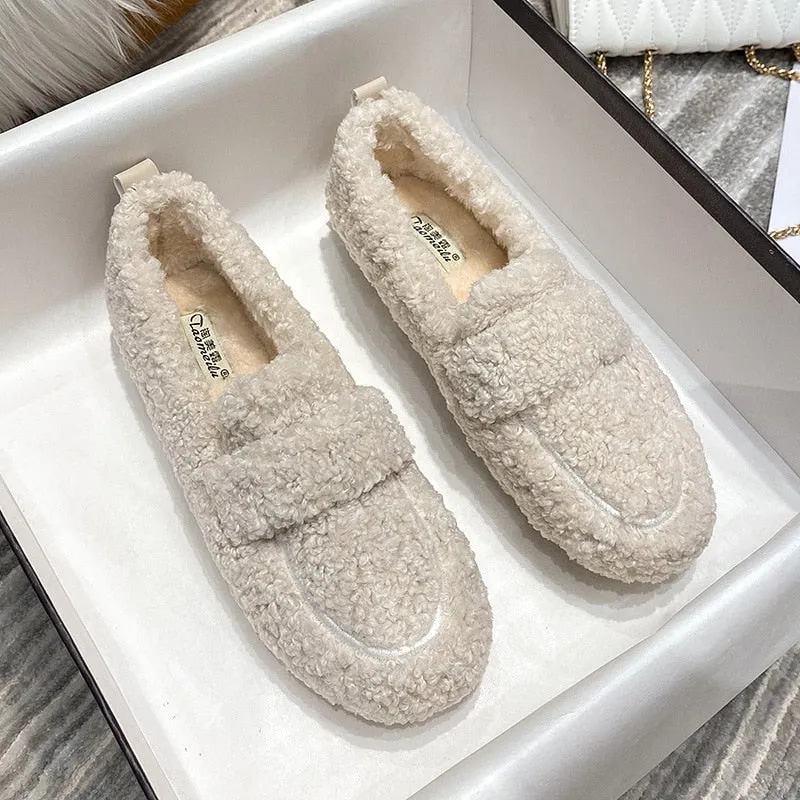 Cozy Women's Plush Fleece Slippers Money Slides