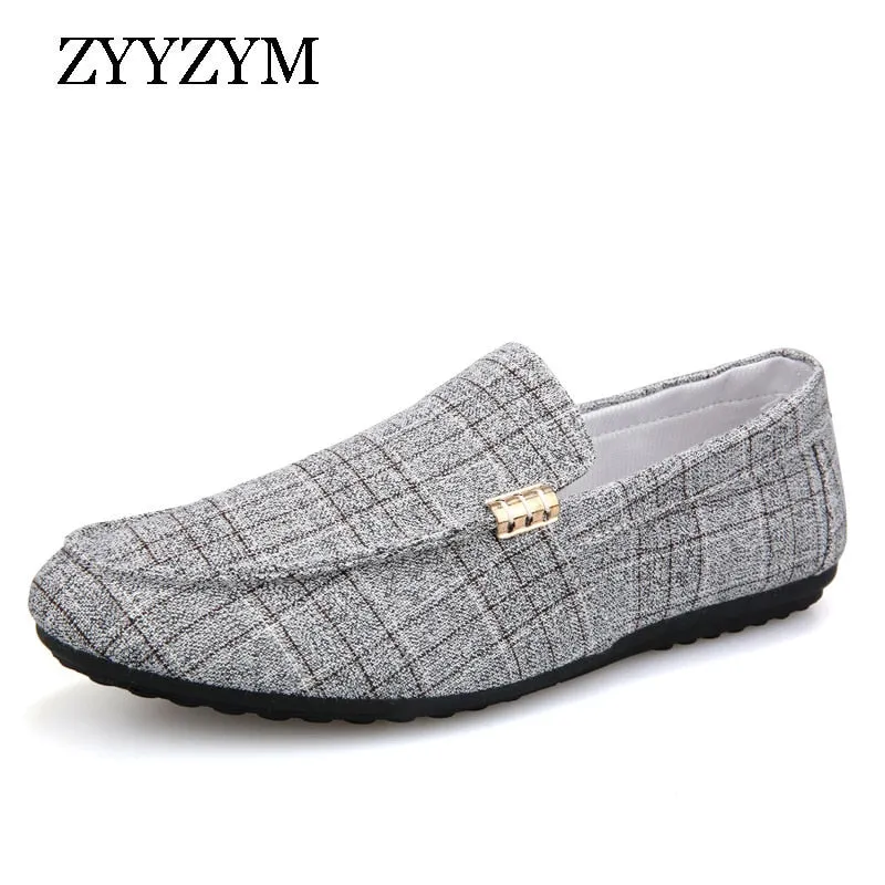 Men Casual Shoes 2021 Spring Summer Men Loafers New Slip On Light Canvas Youth Men Shoes Breathable Fashion Flat Footwear Orthopedic Shoes For Flat Feet