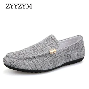 Men Casual Shoes 2021 Spring Summer Men Loafers New Slip On Light Canvas Youth Men Shoes Breathable Fashion Flat Footwear Bcbgeneration Shoes