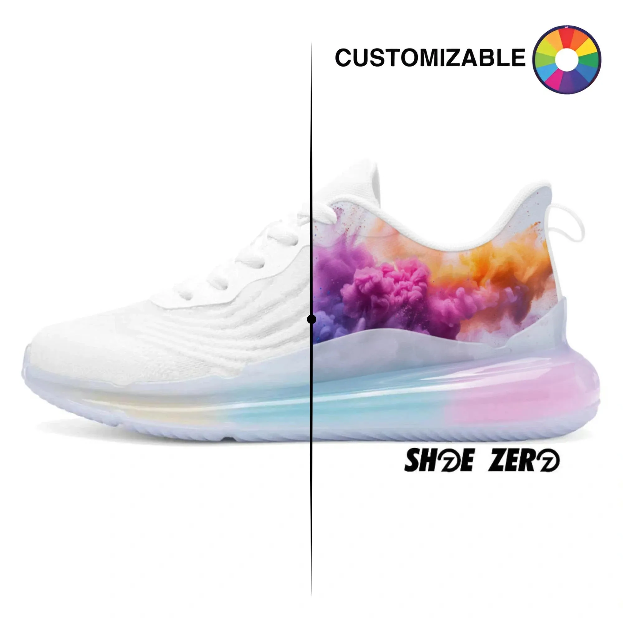 Customizable Rainbow Atmospheric Cushion Running Shoes Running Shoes London Uk