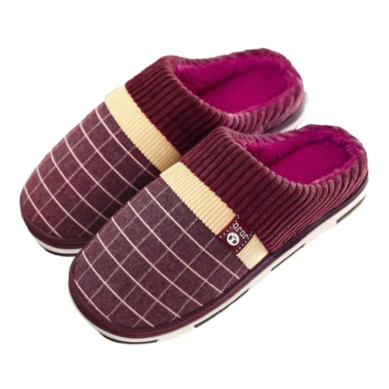 Love To Lounge Slippers Cuzcare Men Winter Slippers Warm Round Toe Soft Home Shoes