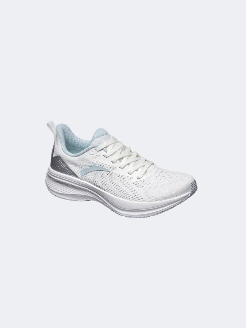 Running Shoes With Strong Arch Support Anta Basic Women Running Shoes White/Silver/Blue