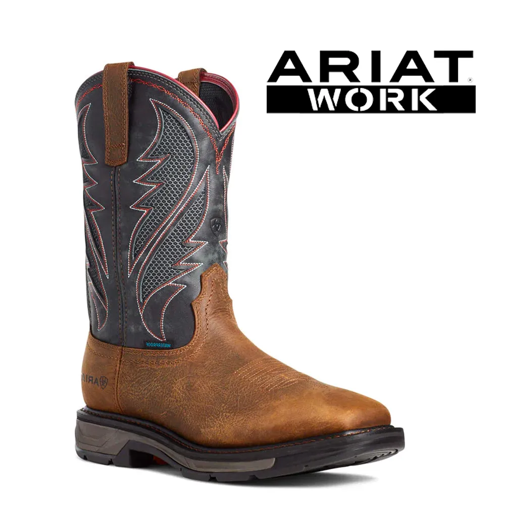 Pull-on Work Boots Waterproof ARIAT Men's Workhog XT Venttek Waterproof 10035984