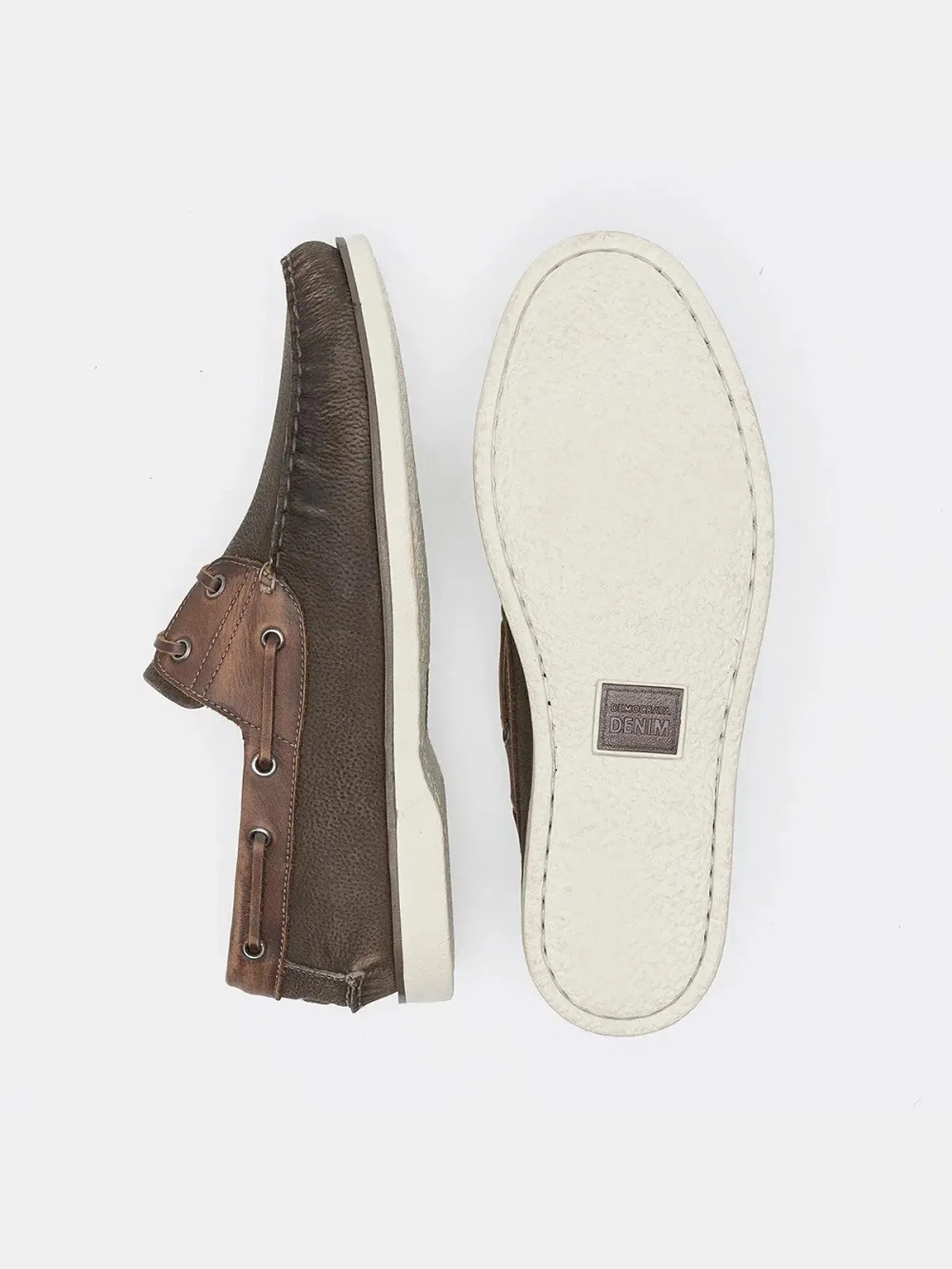 Democrata Men's Denim Deck Moccasin Polo Club Loafers