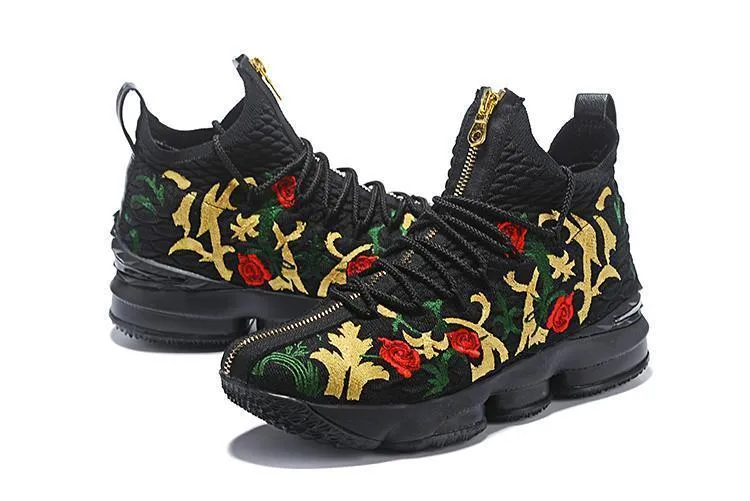Asics Wrestling Shoes Sizing Nike Lebron XV 15 Black "King Crown" Men Shoes Sale Size US7,8,8.5,9,10,11,12