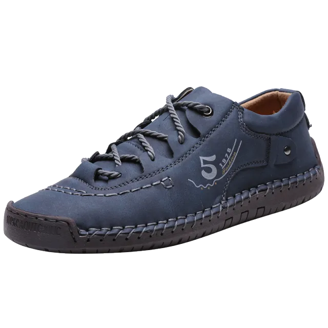 Racing Flats New Men Leather Casual Shoes Men Luxury Loafers Fashion Sneakers Outdoor Comfortable Casual Flat Walking Sports Shoes