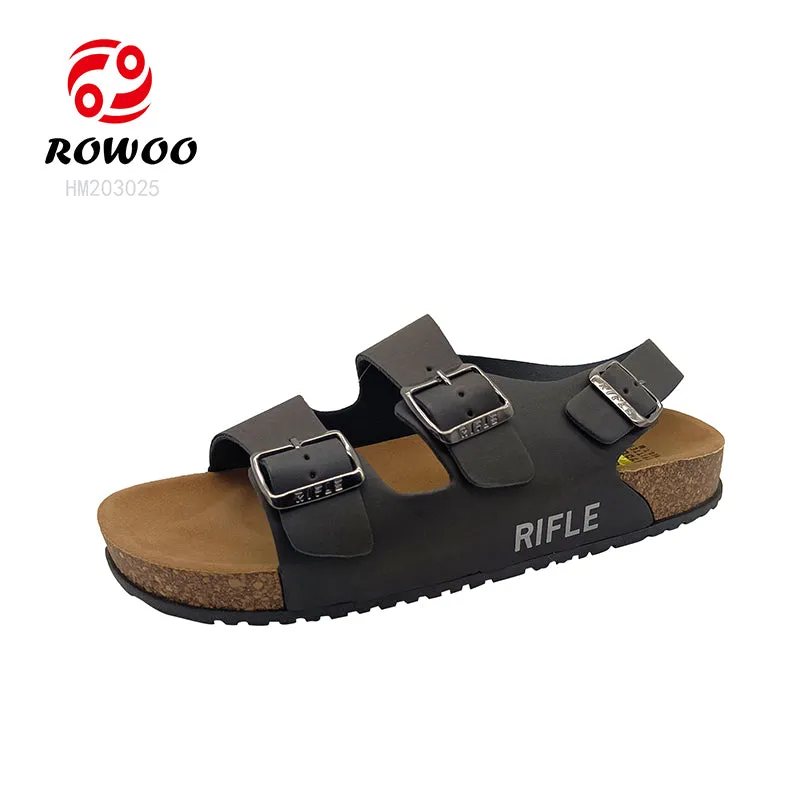 Wholesale Summer Beach Shoes With Metal Buckles Men Sandals Cork Shoes Ladies Outdoor Sandals Kolhapuri Sandals