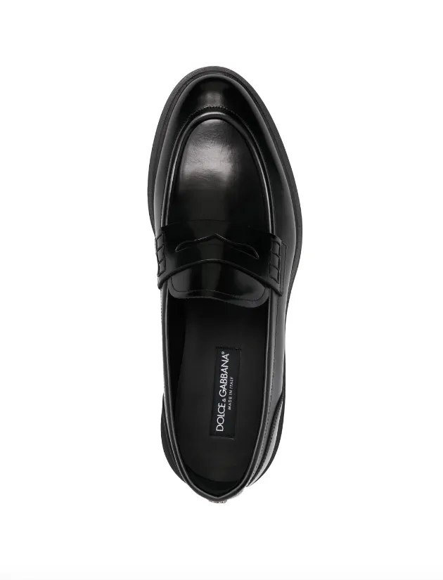 Dolce & Gabbana Brushed calfskin loafers Loafers & Slip-ons