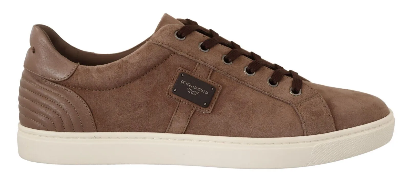 Waffle Debut Sneakers Dolce & Gabbana Elegant Brown Leather Sneakers for Men