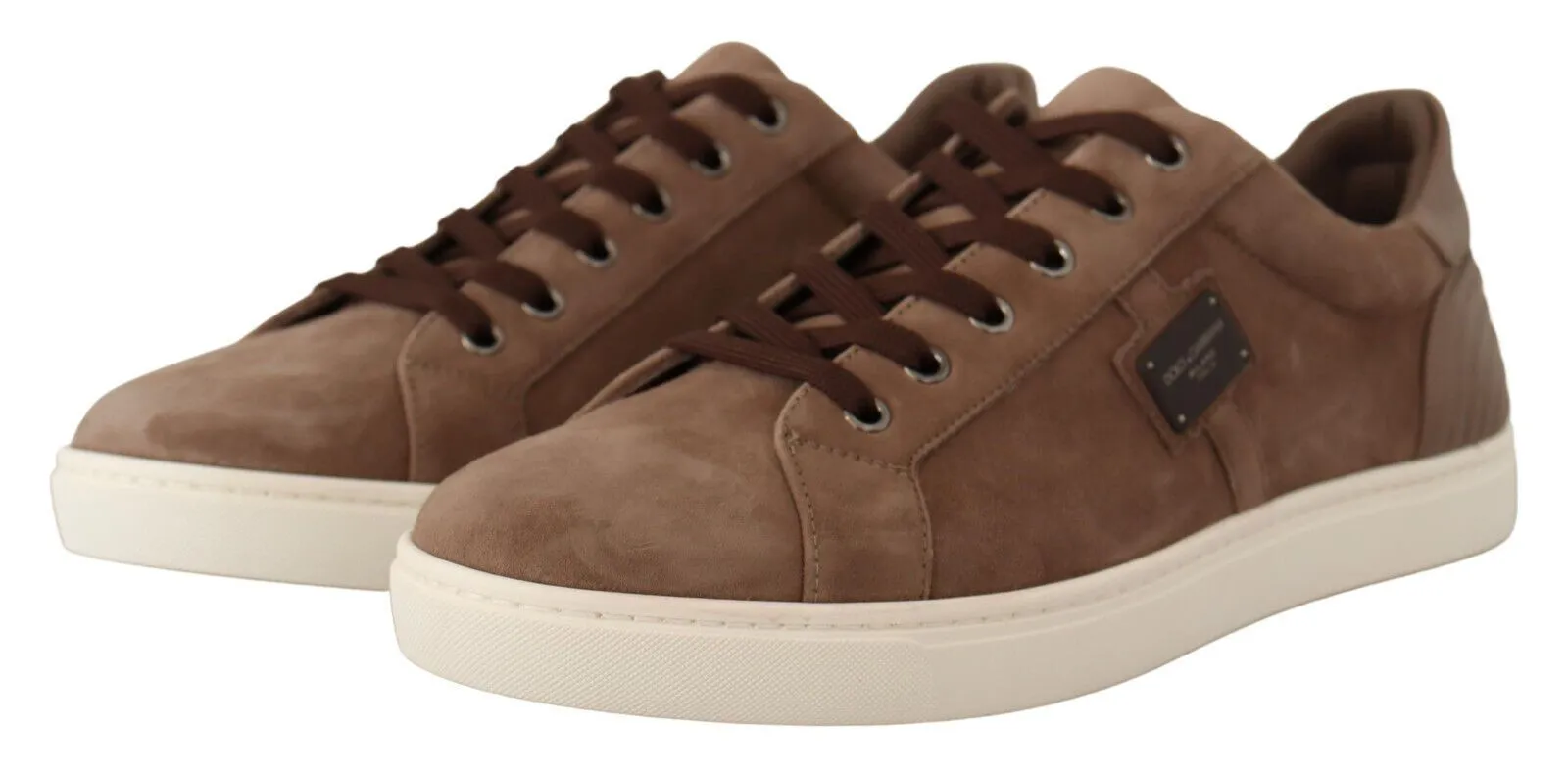 Sneakers Supreme Dolce & Gabbana Elegant Brown Leather Sneakers for Men