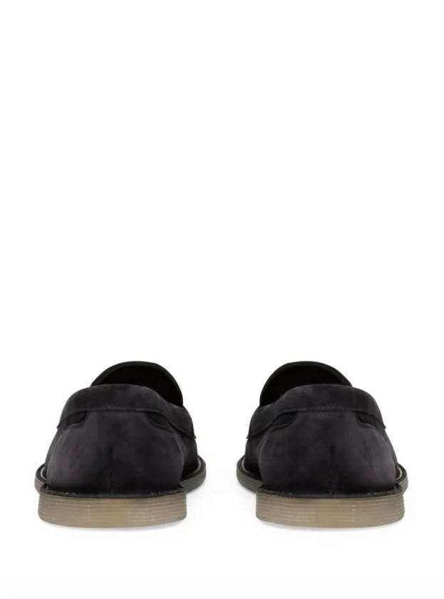 Dolce & Gabbana logo-lettering suede loafers Pedro Loafers